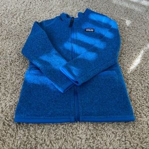 Boys Blue Patagonia Full Zip Fleece, size 5t